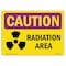 Signmission OSHA CAUTION RADIATION Sign, Radiation Area, 10in X 7in Rigid Plastic, 7" H, 10" W, Landscape OS-CR-P-710-L-10182 - alternate 1